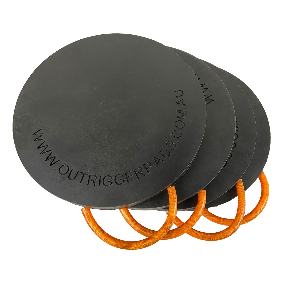 Set of 4 Round Outrigger Pads 400mm x 40mm Outrigger Pads Australia